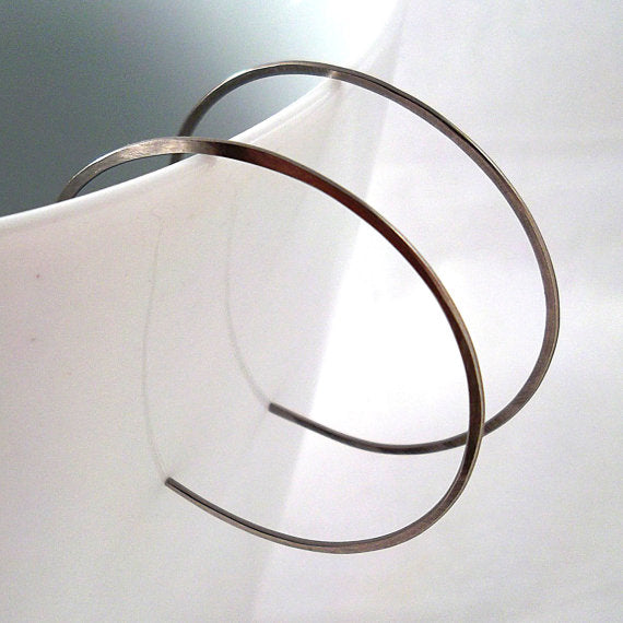 Medium Niobium Hoop Earrings - Eluna Jewelry