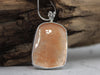 Fire Quartz Pendant Necklace – Red Hematoid Quartz in Sterling Silver – Handmade Gemstone Gift from North Carolina
