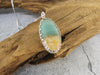 Amazonite in Matrix Sterling Silver Necklace, Natural Beach Scene Pendant