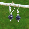 Blue Goldstone Healing Earrings - Eluna Jewelry