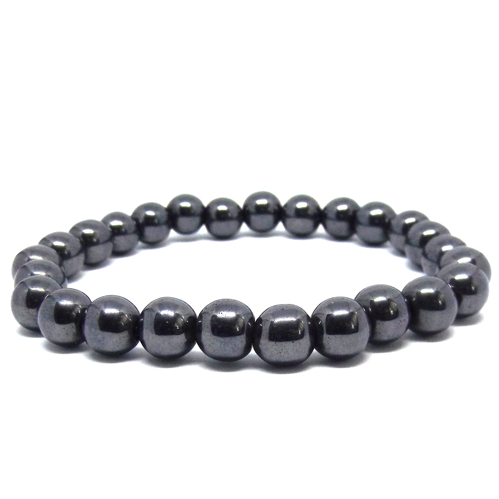 Silver Hematite Healing Bracelet for Grounding - Eluna Jewelry