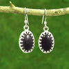 Blue Goldstone Gemstone Earrings - Eluna Jewelry