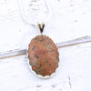 Unakite Jasper, Artisan Cabochon Necklace - Eluna Jewelry