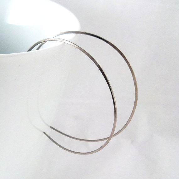 Large Niobium Hoop Earrings - Eluna Jewelry