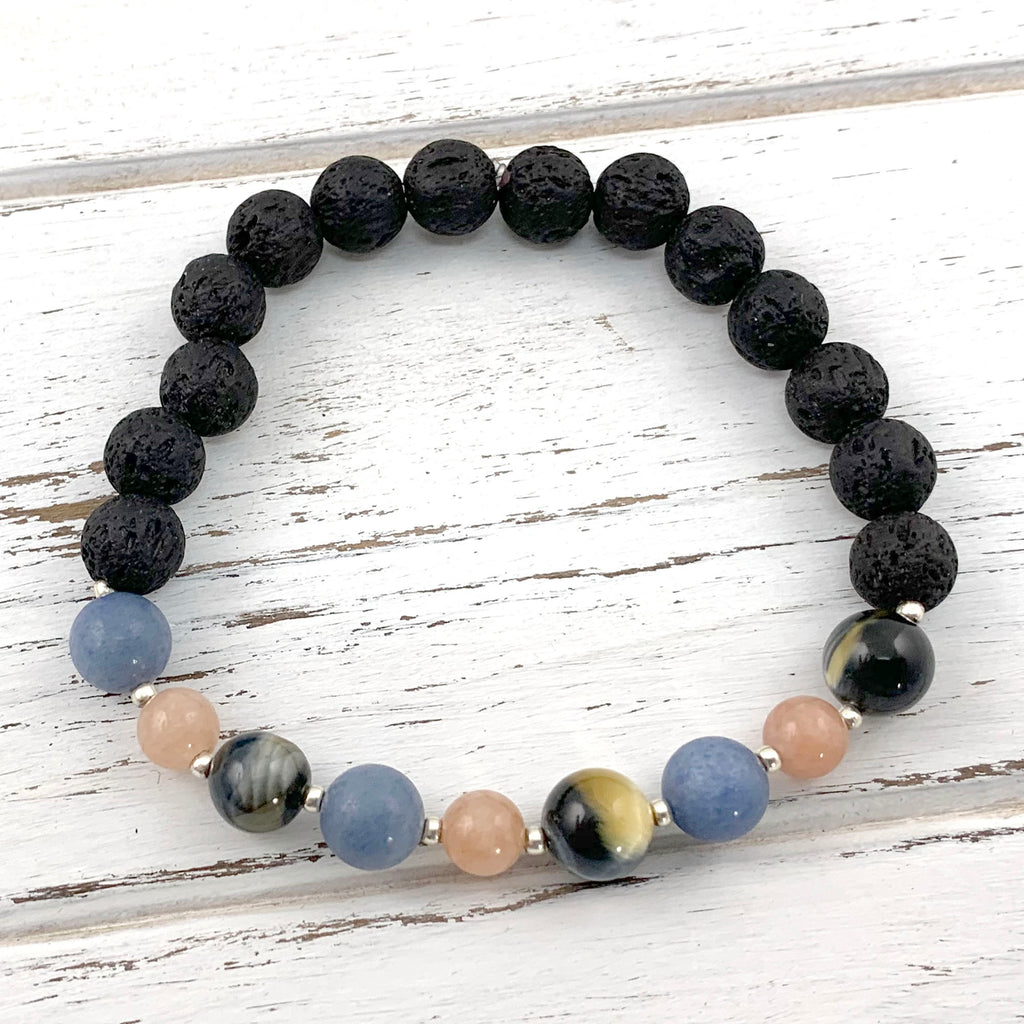 Leo Crystal Bracelet with Zodiac Pendant – Bodhi Beads Studio