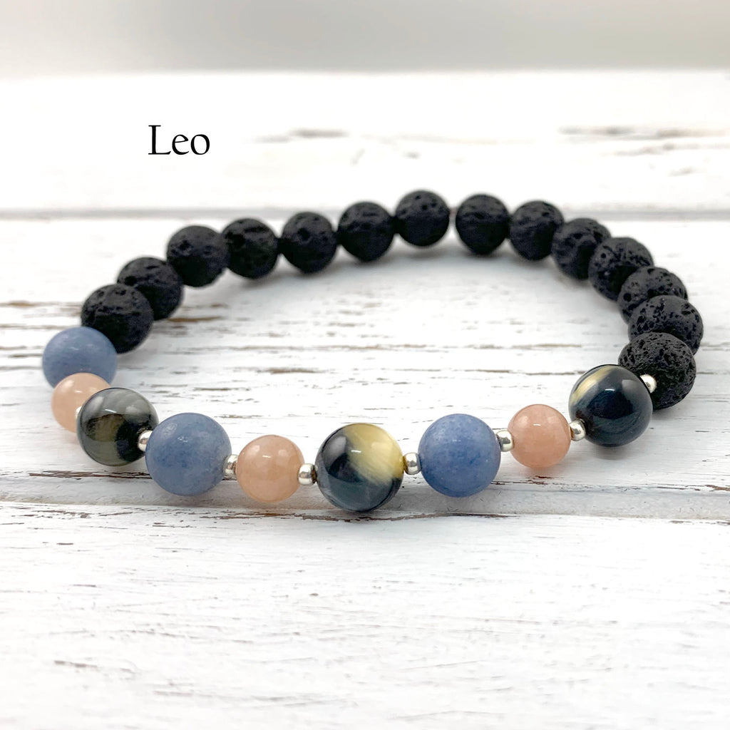 Leo Zodiac Men Women Horoscope Leather Bracelet Wristband 2pc –  RetailsandSales.com