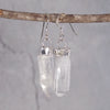 Crystal Quartz Earrings in Sterling Silver (Pair D)