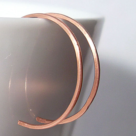 Small Copper Hoop Earrings - Eluna Jewelry