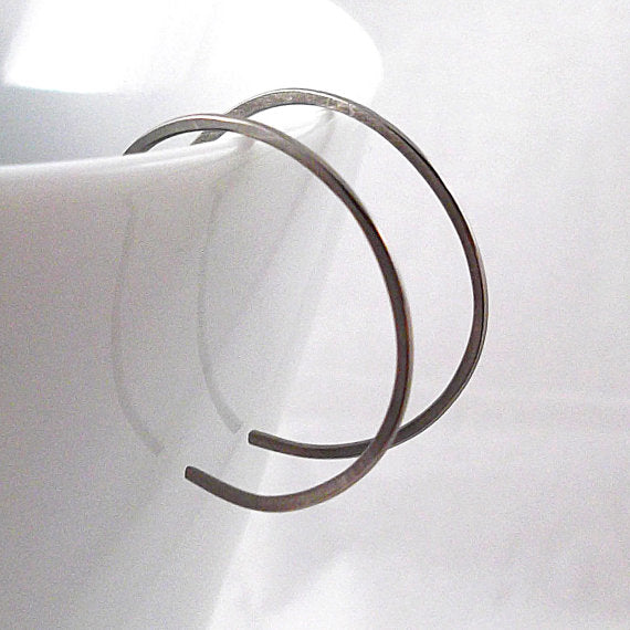 Small Niobium Hoop Earrings - Eluna Jewelry