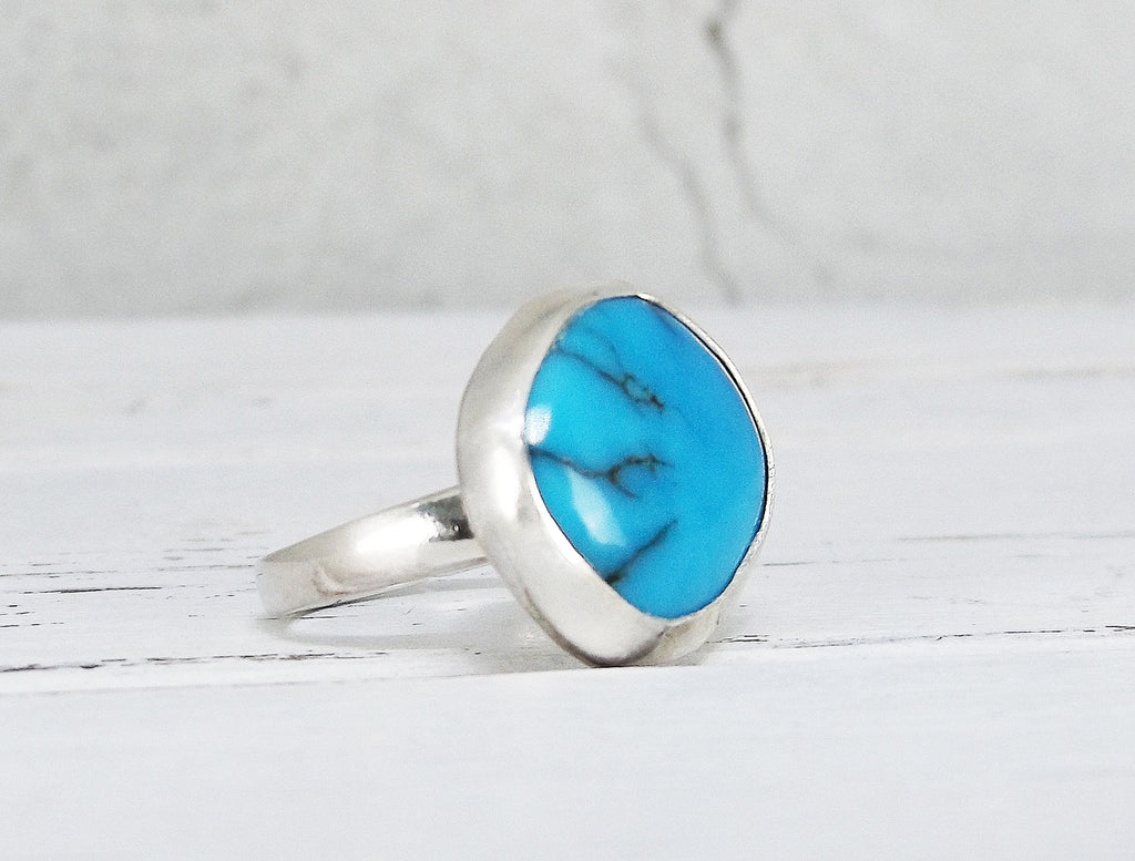NATIVE AMERICAN NAVAJO STERLING SILVER & TURQUOISE RING | The Crow and The  Cactus